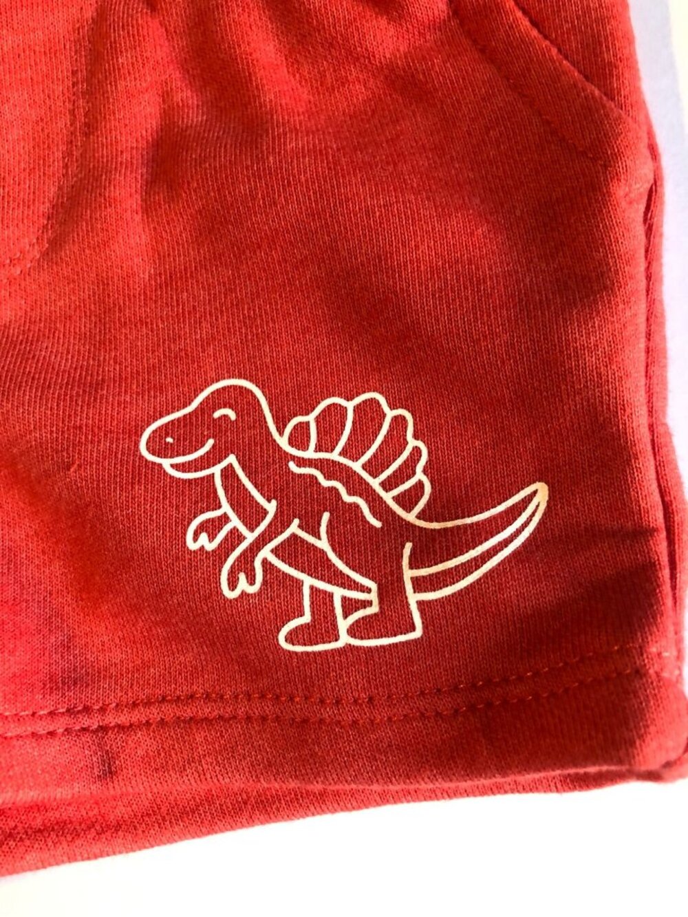 Garanimals Baby Red Dinosaur French Terry Shorts 6-9 Months - Picture 3 of 6